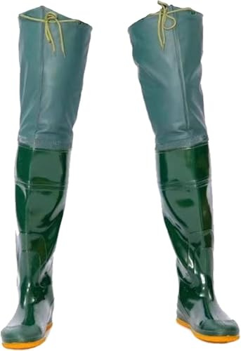 KIJyfgTR Hüftwaders for Angeln, leichte Watstiefel mit verstellbarem Kordelzug, Jagd-Hüftstiefel for Angeln im Teich und Schlamm(7)