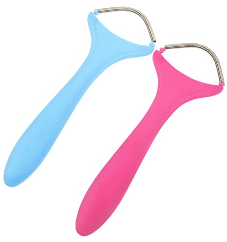 Depiladora Facial para Mujer, 2 Unidades Resorte Portátil | Acero Inoxidable y Pp, Mango Cómodo, Diseño Ergonómico Refinado, para Rostro y Cuello, Uso Fácil
