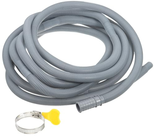 PATIKIL 19.7Ft Air Conditioner Drain Kit, 1 Set Universal AC Drain Hose Connector Hose with Clamp & Rubber Adapter for Mini-Split Window Portable AC Unit Dehumidifier Faucet, Gray