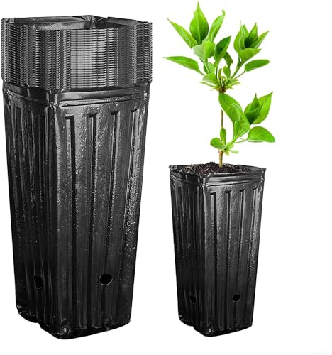 20 vasi profondi per vivaio, 7 20,3 cm di altezza, ideali per piantare interni ed esterni
