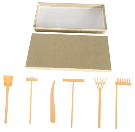 ZUNOXAZ Râteau Jardin Zen pour Bureau Ensemble Outils Râteau Léger Et Décoration Table Sable pour Relaxation Et Méditation