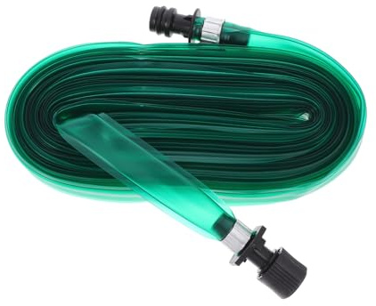 IWOWHERO Tuyau D'arrosage Poreux Plat Flexible 10 M pour Jardin et Agriculture Irrigation Uniforme Distribution D'eau Raccord 1/2 Pouce Usage Extérieur Agricole Horticole