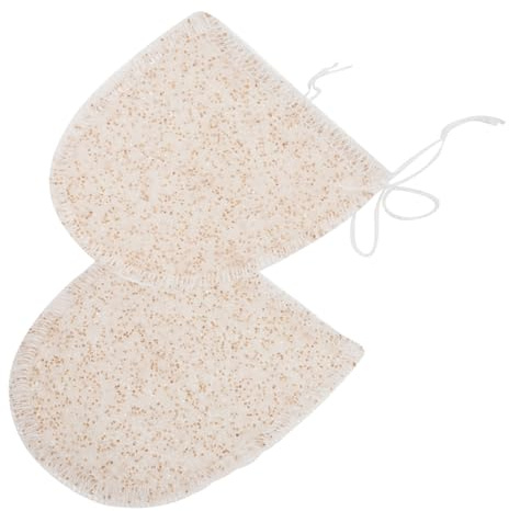 LOLIPPYY 2 piezas Guantes Exfoliantes Faciales de Doble Cara Unidades Esponjas Limpiadoras Suaves para Eliminar Impurezas y Cutículas y Cómoda