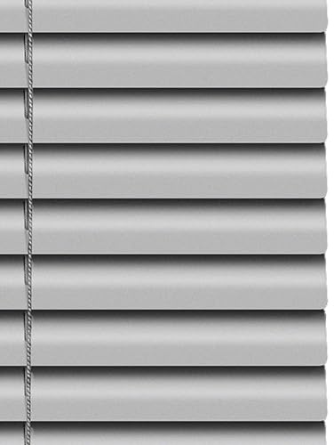 Venecianas Aluminio Protección Solar y Privacidad Estor Veneciano Sin Taladro Opacas Impermeable Persianas Venecianas para Salón Cocina Dormitorio(Gray,0.5X1.2M)