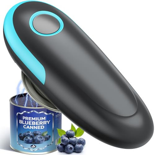 2026 Electric Can Opener, One Touch Automatic Can Opener Fits All Can Size, Handheld Smooth Edge Food Safe Can Openers Electric for Kitchen, Kitchen Gadgets Can Opener for Seniors, Arthritis and Chef