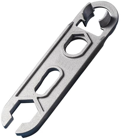 omiinitio Chiave di manutenzione del bagno professionale 16 in 1 Chiave sanitaria multiuso Chiave di installazione in lega di alluminio soffione doccia chiave di installazione