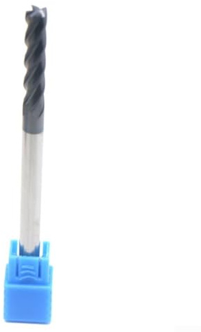 Fraise en carbure HRC50 de 1 5 mm à 4 cannelures, tige extra longue de 100 mm, bords tranchants pour fentes propres, corps rigide, fraise en bout pour CNC, moules et aluminium
