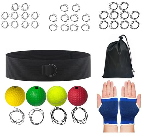 Générique Boxreflexball, tragbare Ausrüstung, Reflexball und Kopfband für Boxen – für Männer und Frauen, Anfänger bis Experten zu Hause