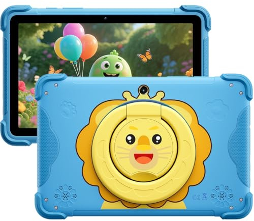 Blackview Link 1 Kids, Tablet per Bambini Android 16 AI, 12GB+64GB(2TB Esterno), 3 Assistenti AI Intelligenti, 8,68'' HD+, 5MP+8MP, Google Kids Space+Controllo Genitori, Doppi Altoparlanti BOX, Blu