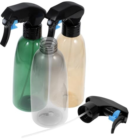 GALPADA 3 Stück Transparente Sprühflaschen 320 Ml mit Feinem Nebel Auslaufsichere Pflanzensprüher für Zimmerpflanzen und Garten Leicht und Kompakt