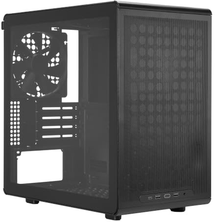 Cooler Master Q300L V3 Micro-ATX PC Case, High Airflow, Tempered Glass | Supports 240mm AIO 366mm Graphics Card Micro-ATX motherboard, Magnetic Dust, Filters, Customizable Modular, Movable I/O Panel