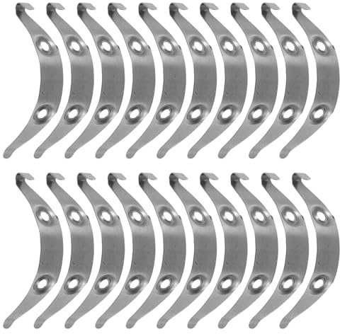 GALPADA 30 Set Piastra Navetta in Metallo Argento di Ricambio e Accessori con Viti per Macchina da Cucire Antica per Domestico e Laboratori