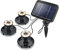 Esotec Solar Unterwasserstrahler Splash, 3er Set, warmweiß 3000K, LED Spot, Bodenleuchte, Teichbeleuchtung, Baumlicht, Objektstrahler, Erdspieß, Akku, IP68, wasserdicht, wetterfest, außen, 102149