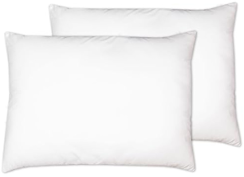 ZOLLNER 2er Set Kopfkissen - Made in Germany – Polyesterfüllung - Bezug aus hochwertigem Polyester - waschbar bis 60°C - 50x70 cm - Hotelqualität - Oeko Tex® Zertifiziert