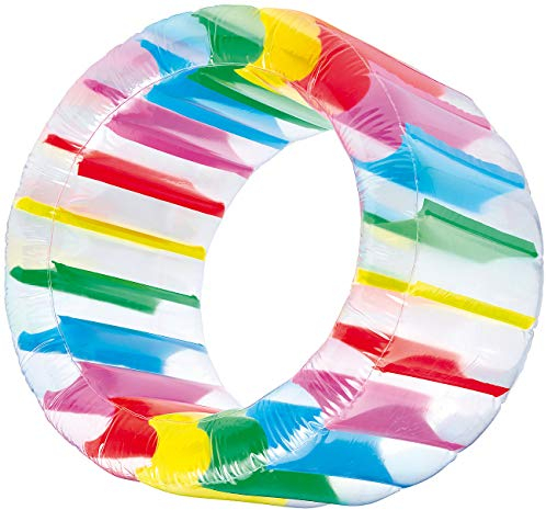 infactory Hamsterrad für Kinder: Aufblasbares Kinder-Zorbing-Rad 72 cm Innendurchmesser & 13 Bällen (Hamsterrad für aufblasbar, Aufblasbares Laufrad, Spielsachen)