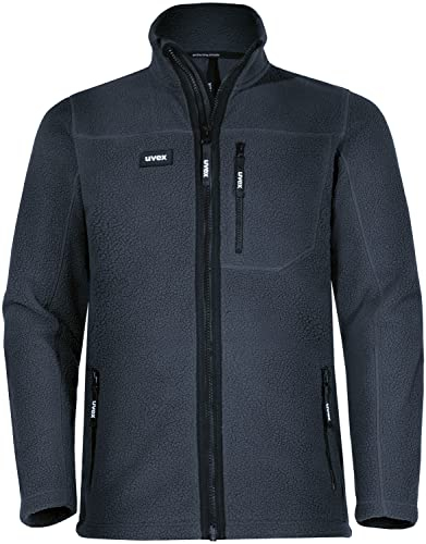 Uvex Echor - Giacca da lavoro da uomo in pile Sherpa, Blu scuro, XXXL