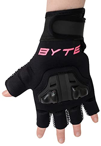 BYTE XR LEFT HAND HOCKEY KNUCKLE GLOVE BLACK PINK