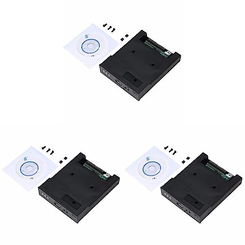 VENEKA 3 x SFR1M44-U100K USB-SSD-Floppy-Emulator für Korg elektronische Tastatur, Gotek, Schwarz, 8,9 cm (3,5 ), 1,44 MB