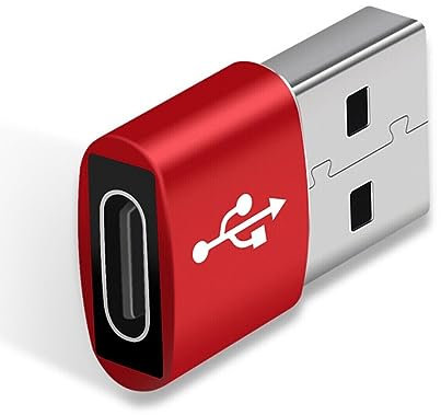 Red Usb C 3.1 To Usb 3.0 Adapter - Type-C Female To Male For Android Mobiles