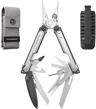 Leatherman ARC Multiherramienta - 20 Herramientas Para Exteriores con Hoja de Acero MagnaCut, Kit de Puntas