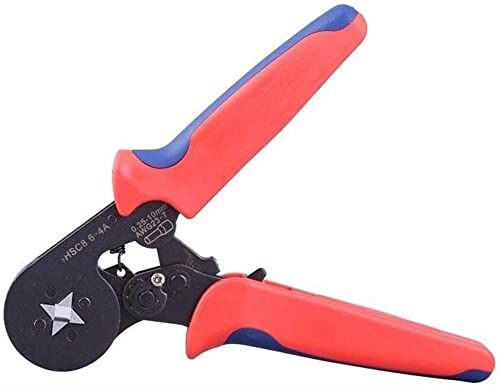 ZFRDHTSV Crimpers HSC8-6-4A Self-Adjustable Wire Crimper Plier Crimping Tool for 0.25-6mm2 Cable End-Sleeves for Fast and Easy Clamping Applications,Hand Tool Sets Pliers