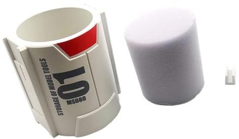 F Fityle Aufbewahrungskoffer für Modellbauwerkzeuge, Werkzeugständer, Bastlergeschenk, 8,4 x 9 cm, mit Schwammeinsatz, Organizer für Modellbauwerkzeuge