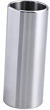 BESTonZON Glissière De Guitare Standard En Verre 2 Pièces En Acier Inoxydable Goulot D'Étranglement Moyen