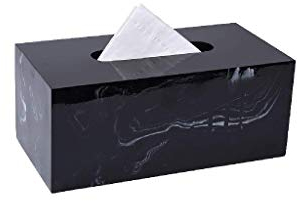 Taschentuchbox aus Marmor, rechteckiger Serviettenhalter, Pump-Papierhüllen-Spender, Kosmetiktücherhalter, Home-Office, Auto, Auto-Dekoration, Taschentuchbox-Regal
