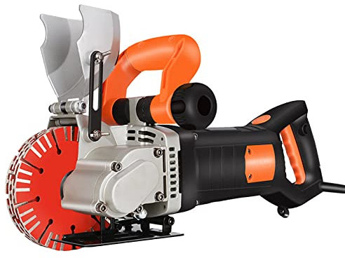 Wall Chaser Wall Groove Cutting Machine | 4800W Electric 133mm | 42mm Max Cutting Depth | Wall Slotting Machine with Water Pump | Wall Cutting Cutter Machine