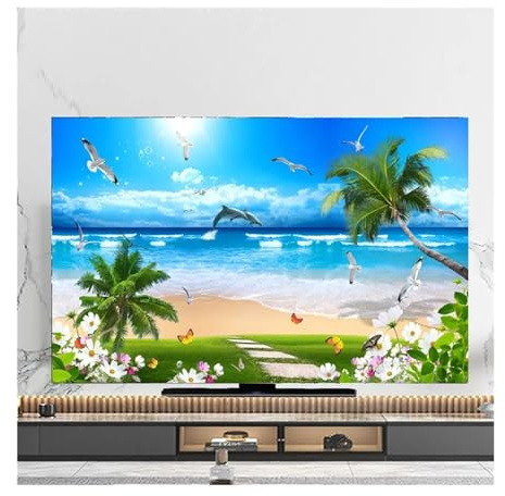 LXHZSY Funda TV Exterior Cubierta Antipolvo for TV, Toalla de 43 Pulgadas, 55 Pulgadas, 50 Pulgadas, 65 Pulgadas, Cubierta LCD Colgante, decoración Universal de Varios tamaños(02,40-43inch(100x59cm))