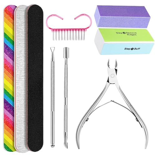 Kit de soin des ongles, ensemble de tampon de limes à ongles - Ensemble de manucure professionnel pour les ongles pour femmes, kit d'outils de manucure pour le soin des ongles pour femmes, set de