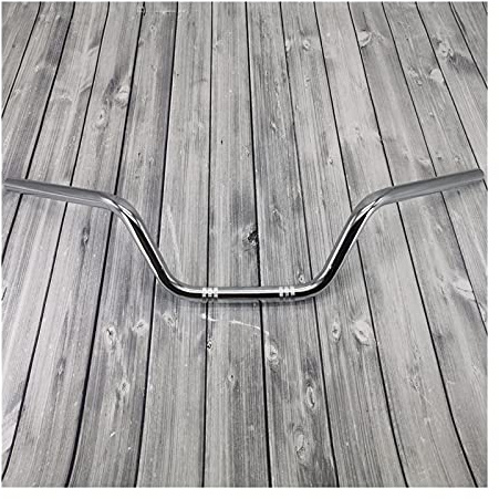YZWHKJ Motorrad Lenker Retro Motorrad-Lenker 22mm 7/8 Klassisches Motorrad-Lenkrad für Royal Enfield Bobber Chopper Cruiser Scooter Griff Bar Motorrad Drag Straight Bar(Chrome)