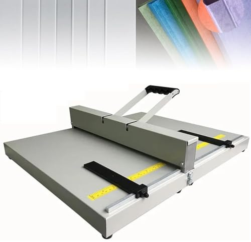 Plieuse de papier - 350 mm - Plieuse manuelle avec règle de positionnement pour papier A3, cartes de vœux, brochures, invitations, enveloppes