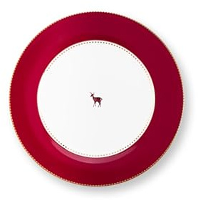 Pip Studio Love Birds Teller dunkelrot 26,5cm