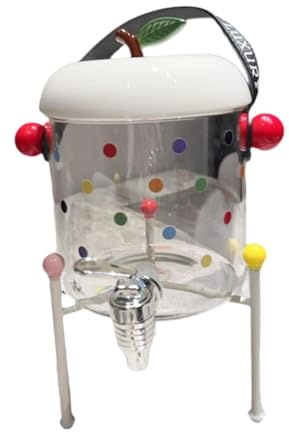FytStycale Dispenser per Bevande Brocca in Vetro con Rubinetto Recipiente per Frigorifero Distributore di Acqua con Coperchio Ermetico Adatto per Cene E Feste I, B