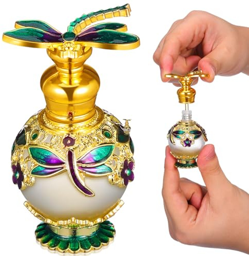 Ipetboom Perfume Bottle Refillable Aromatherapy Bottle for Perfumes Essential Oils and Scented Liquids Decorative Storage for Home Bathroom Bedroom and Study 2.76 X 1.38 X 1.38 in