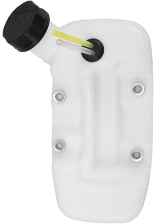 SEWACC Serbatoio Benzina Spesso in Plastica Bianca per Tosaerba e Decespugliatore Accessori Tagliaerba Compatibile Motori Due Tempi Ricambio Facile da Installare per Uso Agricolo e