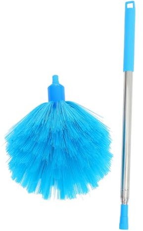 Limpiador de Plástico con Mango Largo, Plumero Extensible de Techo | Plumero para Techos Altos, Plumero con Pértiga Extensible, Uso Doméstico y Fácil Manejo
