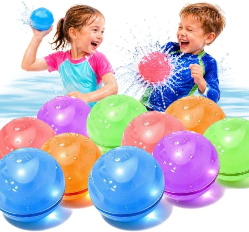 Wasserbomben wiederverwendbar magnetisch 10 Stück Silikon