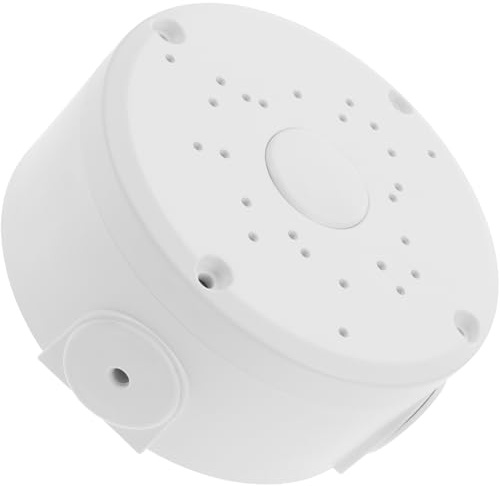 PTOOTP Universal Security Camera Junction Box for Wall and Ceiling Mount, Plastic Waterproof Electrical Connection Box, Easy to Install, Keeps Electric Connections Dry and Safe for Indoor