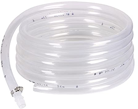 flintronic 5M PVC Schlauch, Pumpschlauch Transparenter Universalschlauch | mit Verbinder Wasserleitung für Pumpen, Siphons, Entwässerung, Bewässerung