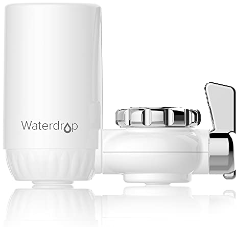 Waterdrop WD-FC-04 NSF Certifiée Filtre à Eau du Robinet, Système de Filtration ACF, Purificateur de l'eau de Longue durée pour Cuisne, Réduit Chlore, Goût et Odeur (1 Filtre Inclus)