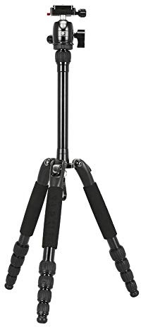 SIRUI T-005SK+B-00K Traveler Ultralight Dreibeinstativ Aluminium schwarz mit Kugelkopf (Höhe: 128cm, Gewicht: 1.13kg, Traglast: 5kg)