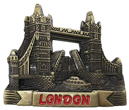 3D London UK Metall-Kühlschrankmagnet, Reise-Souvenirs, Kühlschrankmagnet, Dekoration für Zuhause und Küche, magnetische Aufkleber-Kollektion