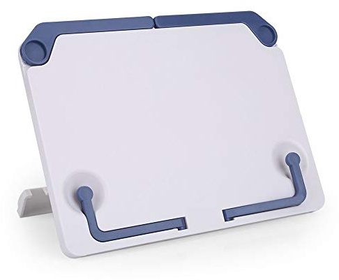 Bnineteenteam Music Sheet Desk Stand, Lightweight Portable Adjustable Plastic Book Stand Music Book Stand Table Desktop Holder Playing Accessories