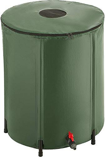 Bc-elec - BS400009 - Depósito de agua de lluvia de 250 l, 60 x 88 cm, depósito de agua de lluvia, cisterna con salida de manguera de jardín