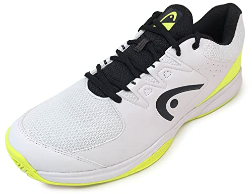 Head Scarpe da Squash griglia Unisex, Bianco e Giallo., 46 EU