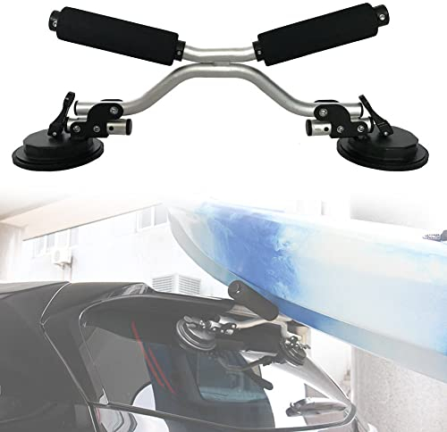 DYK&NX Canoe Load Assist Rack, Kayak Suction Cup Holder with Two High-Strength Suction Cups, Easy To Use, Prevent Scratches for Canoes Kayaks