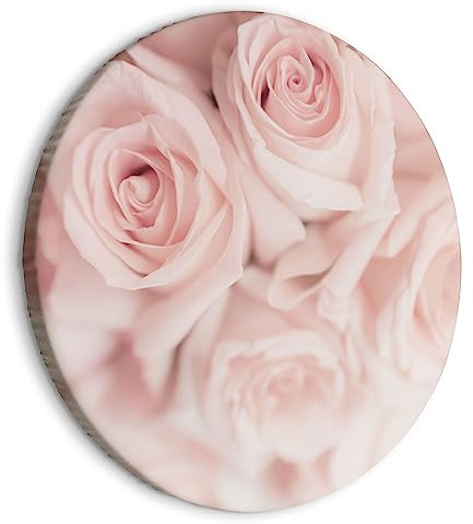 murando - Leinwandbild Blumen Natur Rosenstrauß, 80x80 cm, 1-teilig, modern | Hochwertige Leinwand, sofort aufhängbar, ideal fürs Wohn- oder Schlafzimmer, wasserfest und lichtecht, langlebig, stilvoll