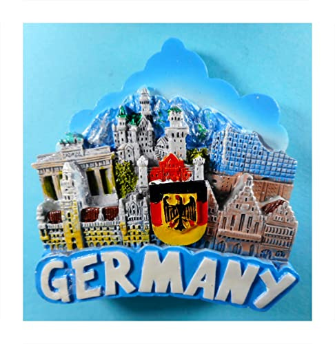 Souvenir Magnet Germany Deutschland 7 x 7 x 2 cm Kühlschrankmagnet Figur Deko GCG 1370
